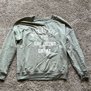 Zoe + Liv Olive Sweatshirt